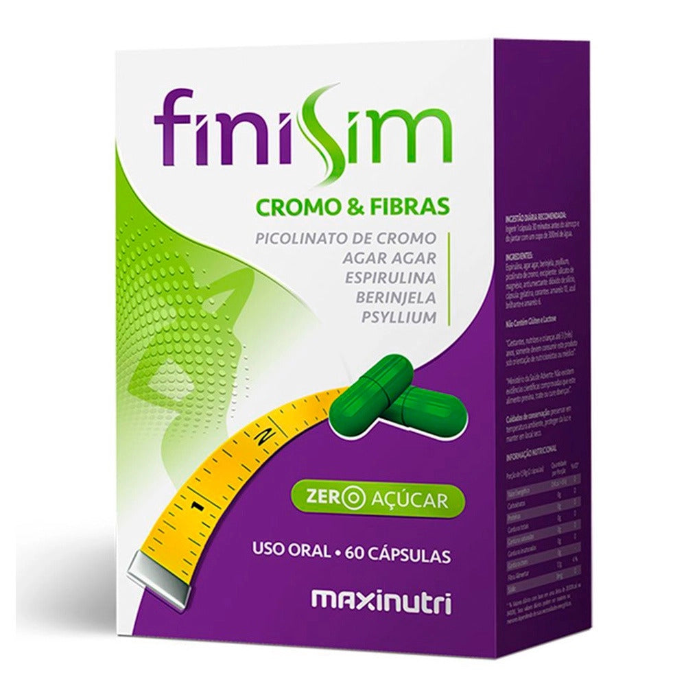 Finisim Cromo e Fibras C/60 Capsulas Maxinutri
