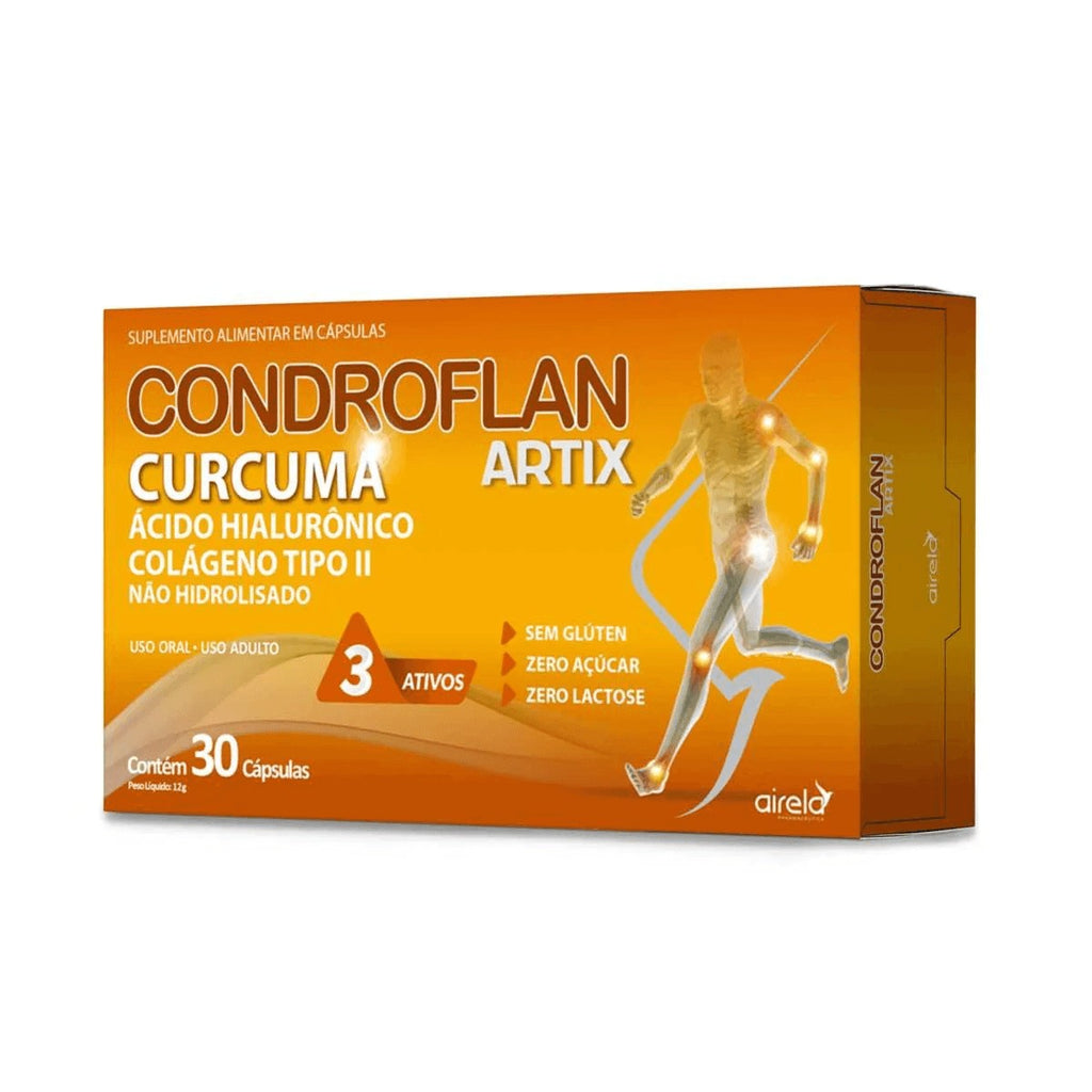 Suplemento Condroflan Artix Curcuma 40mg+80mg 30Cps - Airela