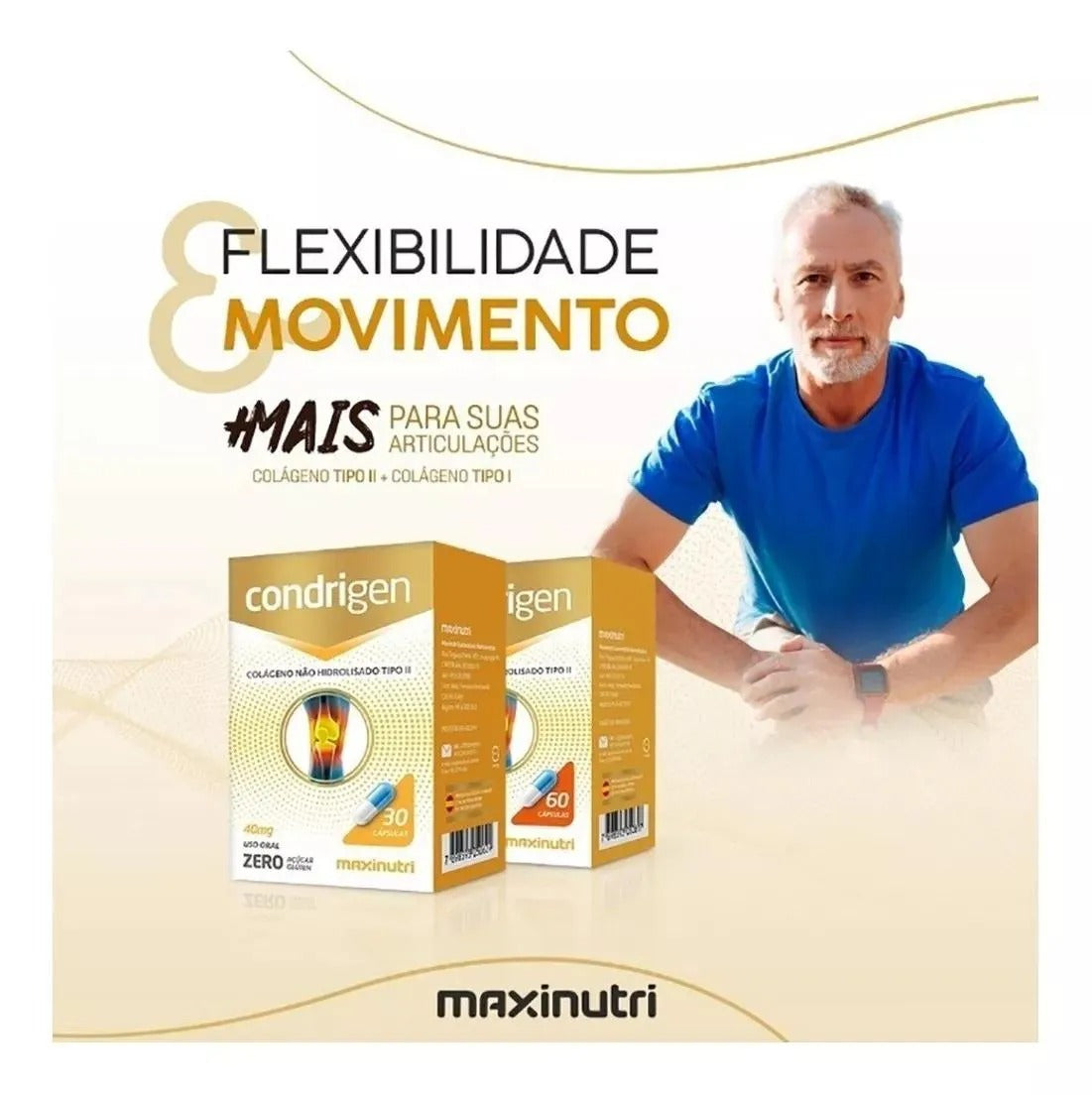 Condrigen Colágeno Tipo II 40mg C/30 Capsulas Maxinutri