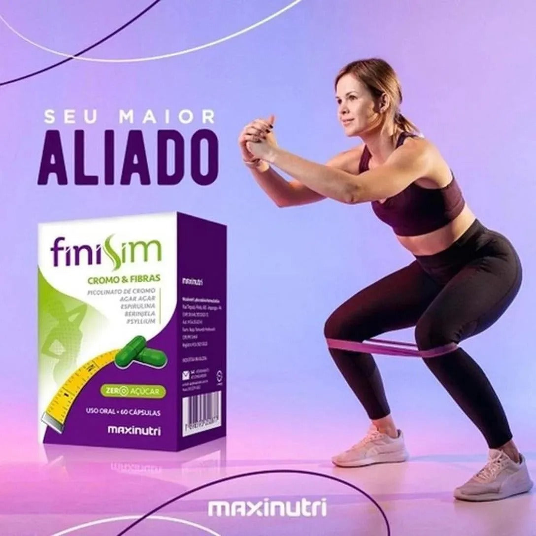 Finisim Cromo e Fibras C/60 Capsulas Maxinutri