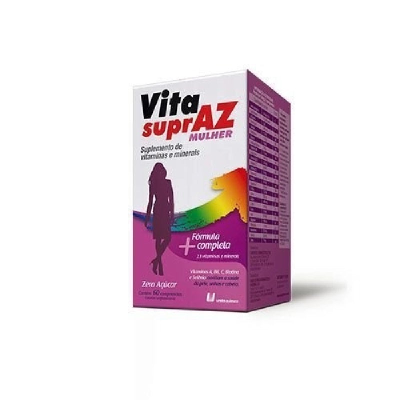 Suplemento de Vitaminas SuprAZ Mulher 60 Comp União Química