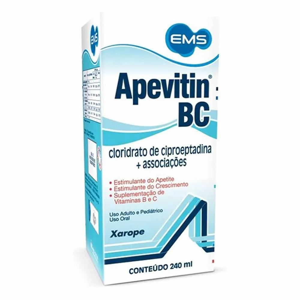 Xarope de Estimulante de Apetite Apetivin BC 240ml - EMS