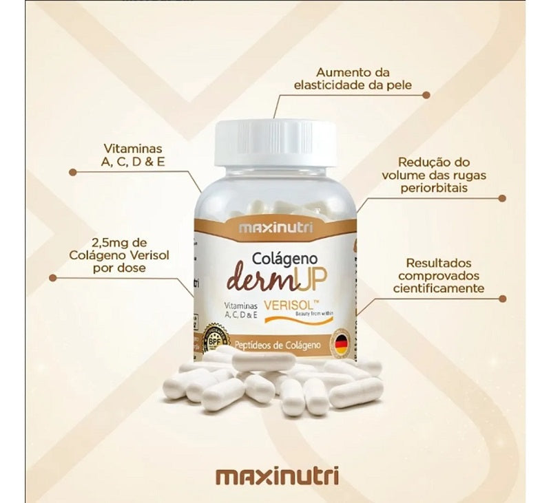 Colageno DermUP Verisol C/90 Capsulas Maxinutri