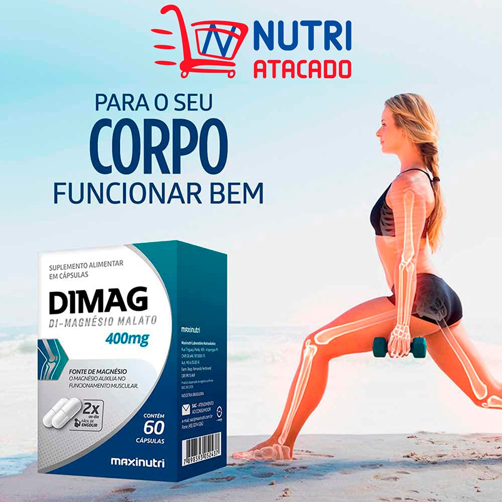 Suplemento Alimentar Dimag 400mg C/60 Caps - Maxinutri